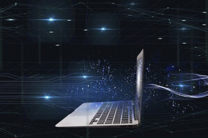 Notebook e espaço sideral