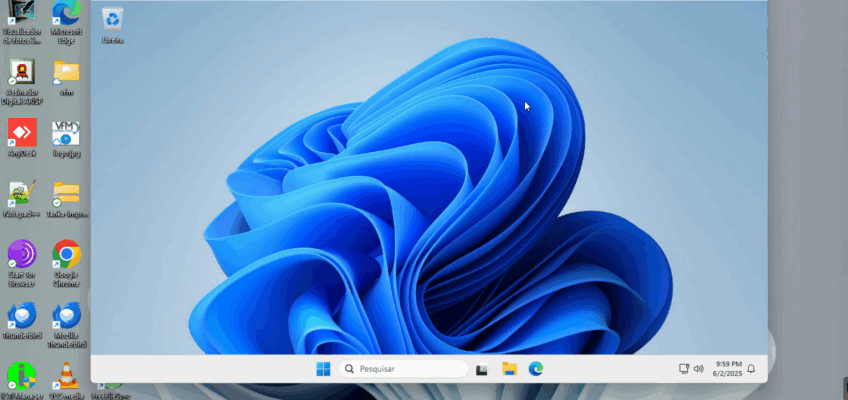 Tela DA Area REstrita do Windows