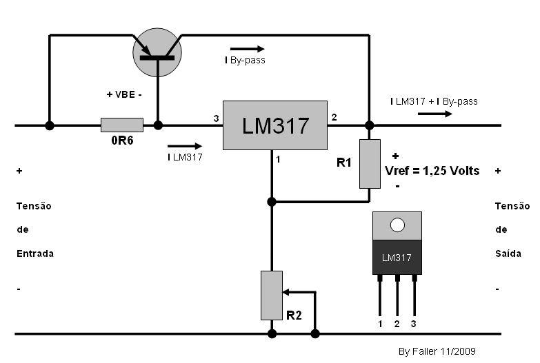 LM317 com transistor